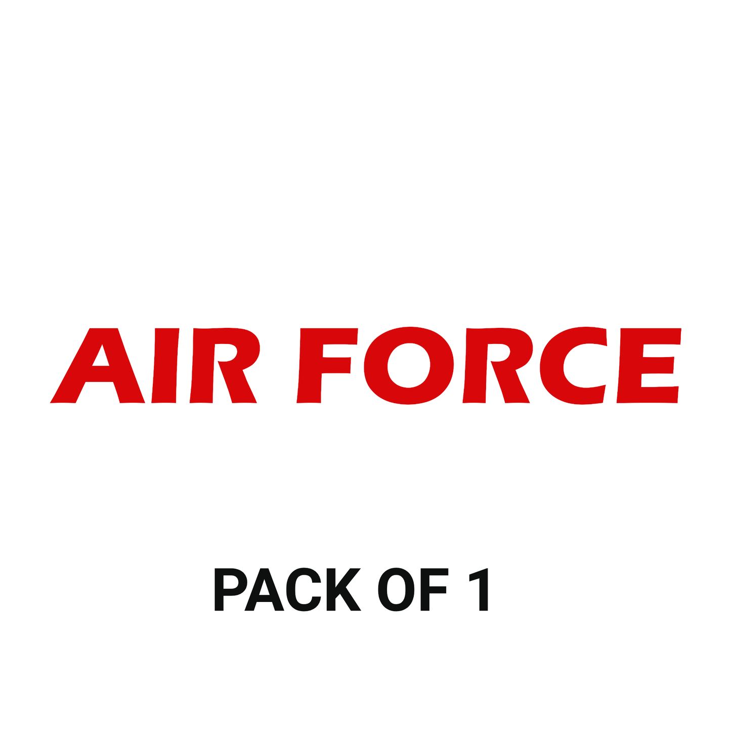 Smeeps Air Force Sticker – 24.3 x 3 cm Car Vinyl Decal | Bold Red Military Text Design | Waterproof & Durable