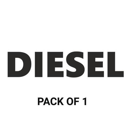 Smeeps DIESEL Text Sticker – 10 x 2 cm Bold Black Vinyl Decal | Fuel Cap Label | Vehicle Safety Marking | Waterproof & UV-Resistant Design