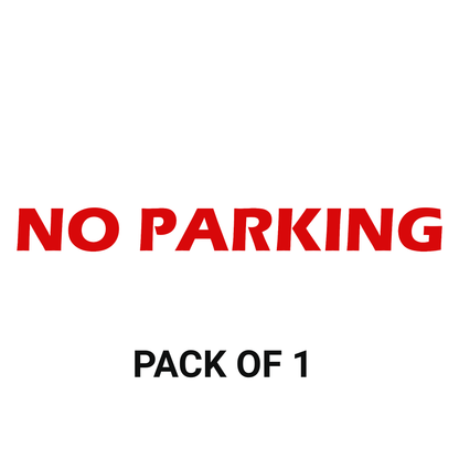 Smeeps NO PARKING Sticker – 29.2 x 3 cm Bold Red Warning Decal | Outdoor Vinyl | Waterproof & Fade-Resistant