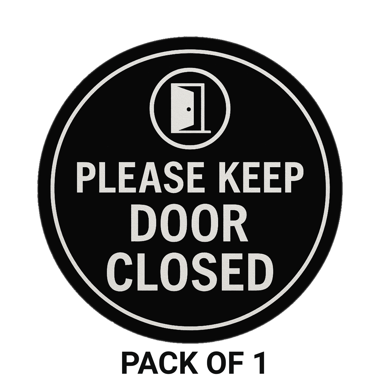 Smeeps “Please Keep Door Closed” Round Sign – 15.24 cm | Circle Door Sticker for Offices, Labs & Private Areas | Waterproof & Durable | Clear Bold Text & Icon