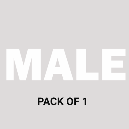 Smeeps Male Sticker – 5.7 x 1.5 cm White Text Vinyl Label | Waterproof, Durable Washroom Door Sign