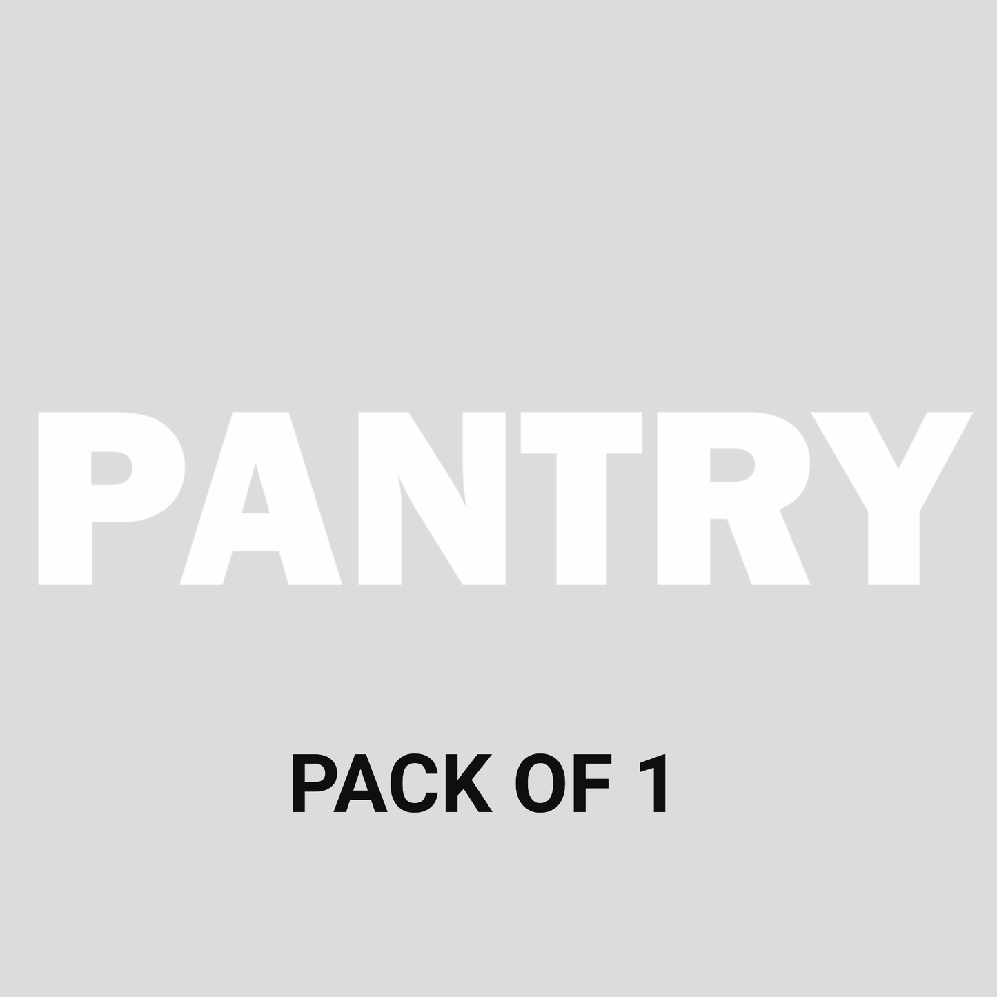 Smeeps Pantry Door Sticker – 9.3 x 1.7 cm White Text Vinyl Label | Waterproof, Wash-Proof & Durable Kitchen/Office Signage