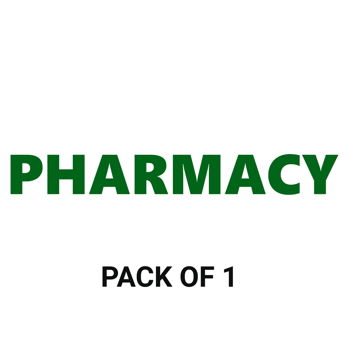 Smeeps Pharmacy Sticker – 24.47 x 3 cm Medical Shop Vinyl Label | Green Text Signage | Waterproof & UV-Resistant Professional Sticker