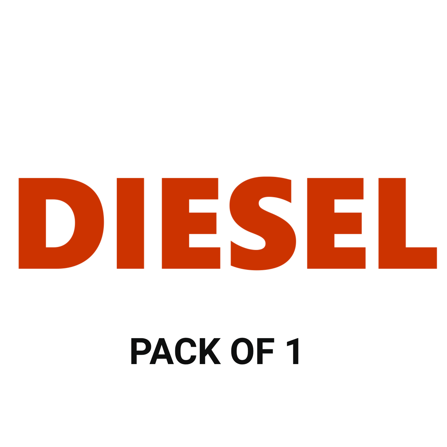 Smeeps DIESEL Text Sticker – 10 x 2 cm Red Vinyl Decal | Fuel Cap Label | Bold Text Design | Waterproof & UV-Resistant Marking Sticker