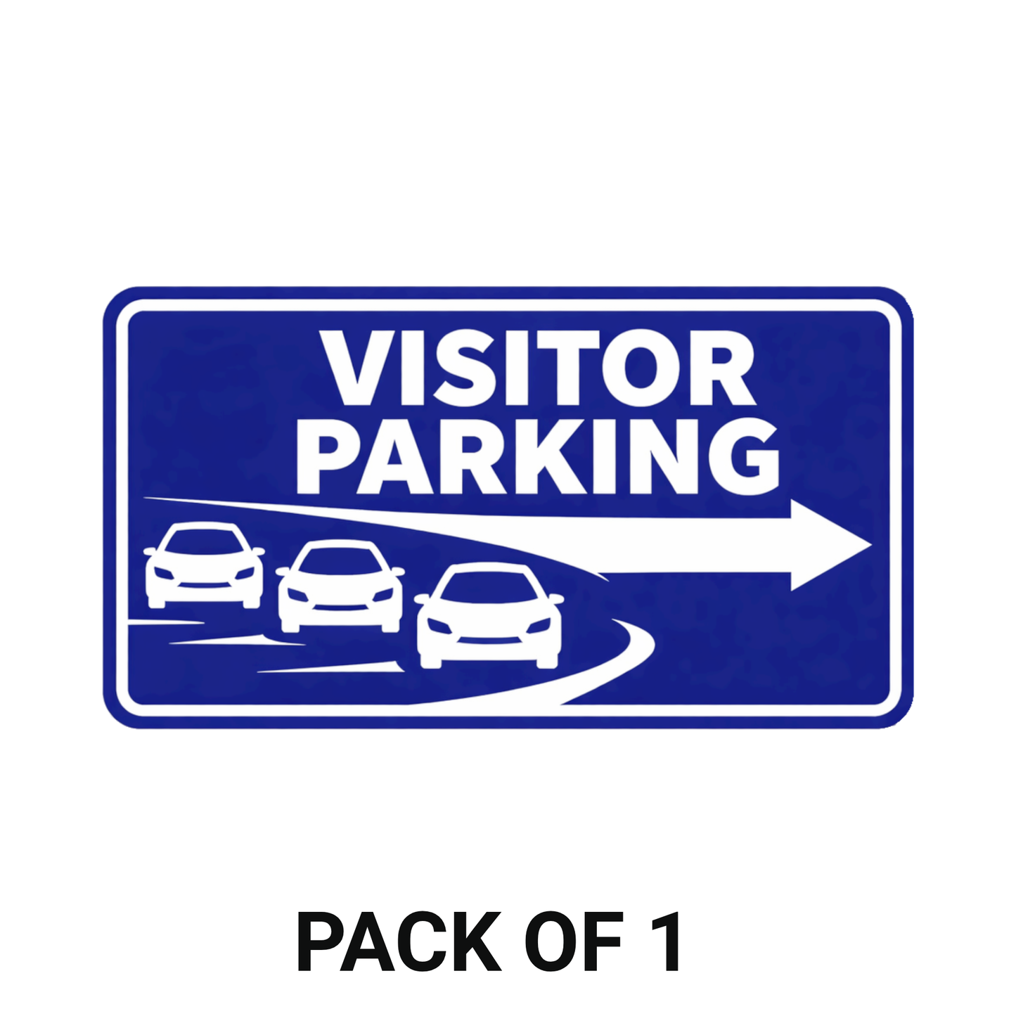 Smeeps Visitor Parking Sticker – 20.32 × 10.93 cm (8 × 4.3 Inch) Parking Direction Vinyl Sign | Waterproof UV Resistant Wash Proof Durable