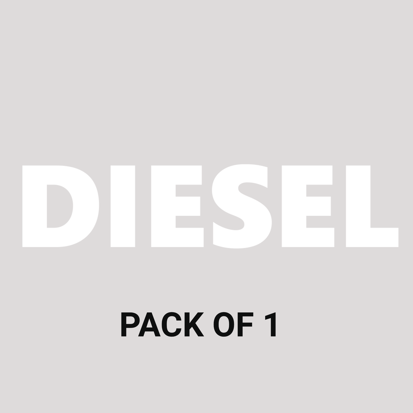 Smeeps DIESEL Text Sticker – 10 x 2 cm White Vinyl Decal | Fuel Cap Label | Bold Text Design | Waterproof & UV-Resistant Marking Sticker