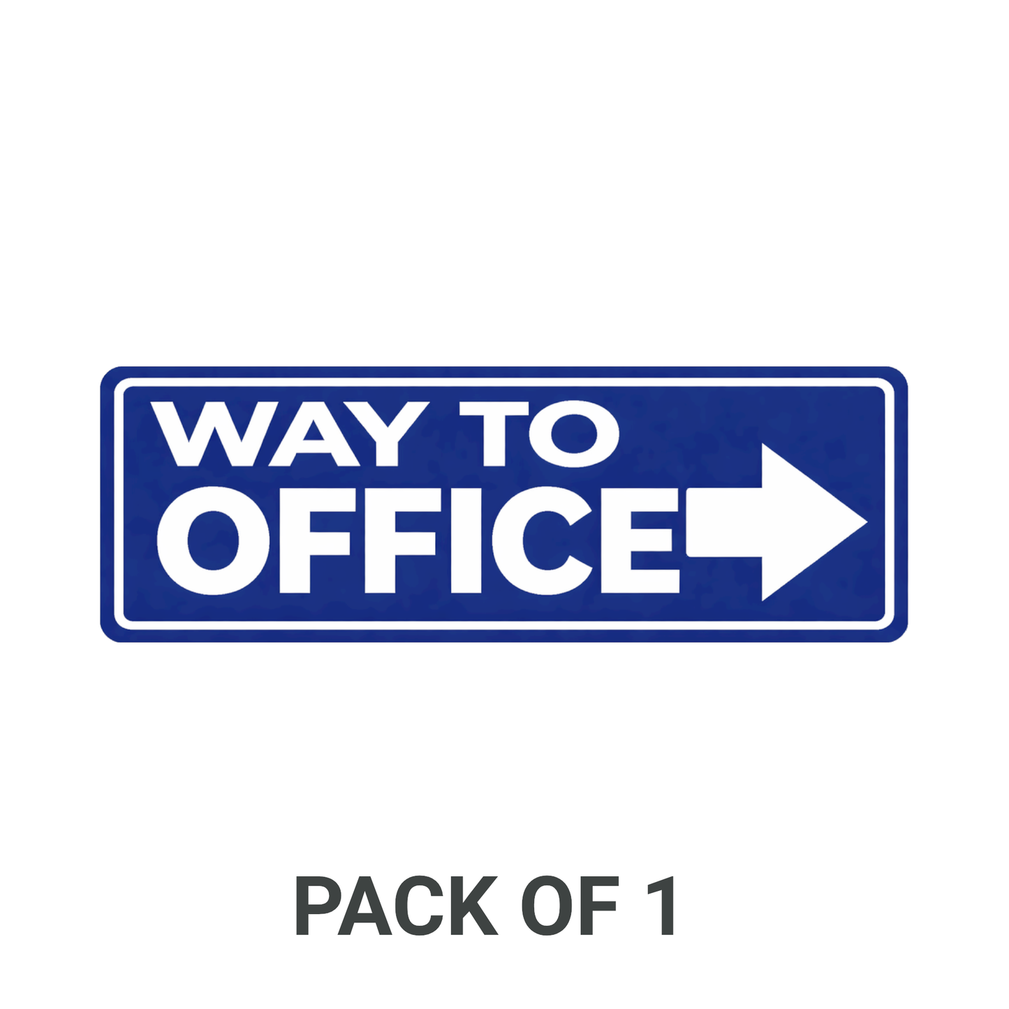 Smeeps Way to Office Direction Arrow Sticker – 12.7 × 4.32 cm (5 × 1.7 Inch) Office Guidance Vinyl Sign | Waterproof UV Resistant Wash Proof Durable