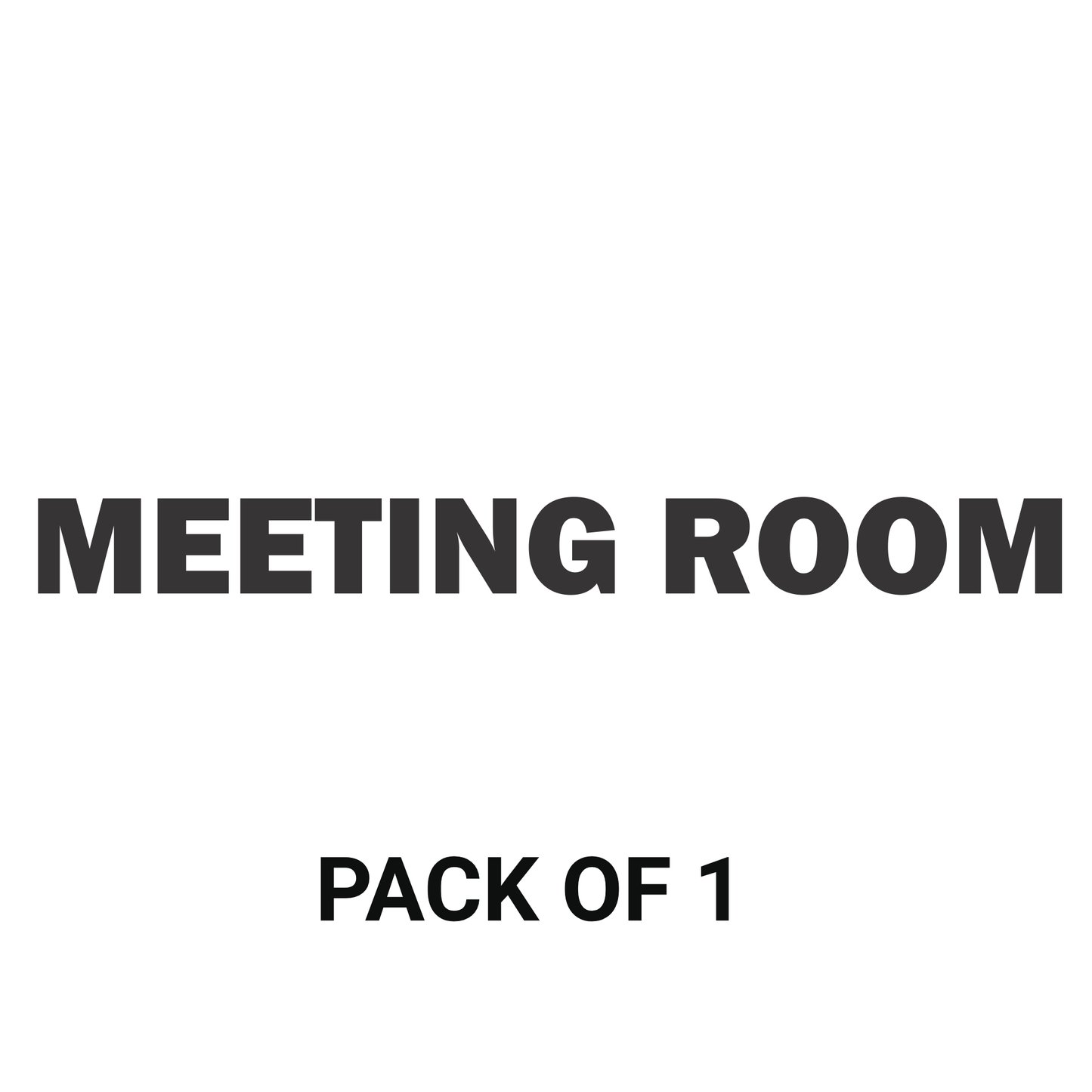 Smeeps Meeting Room Door Sticker – 16 x 1.5 cm Office Label Decal | Premium Vinyl | Waterproof & Durable Workspace Signage