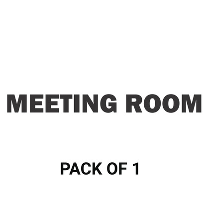 Smeeps Meeting Room Door Sticker – 16 x 1.5 cm Office Label Decal | Premium Vinyl | Waterproof & Durable Workspace Signage