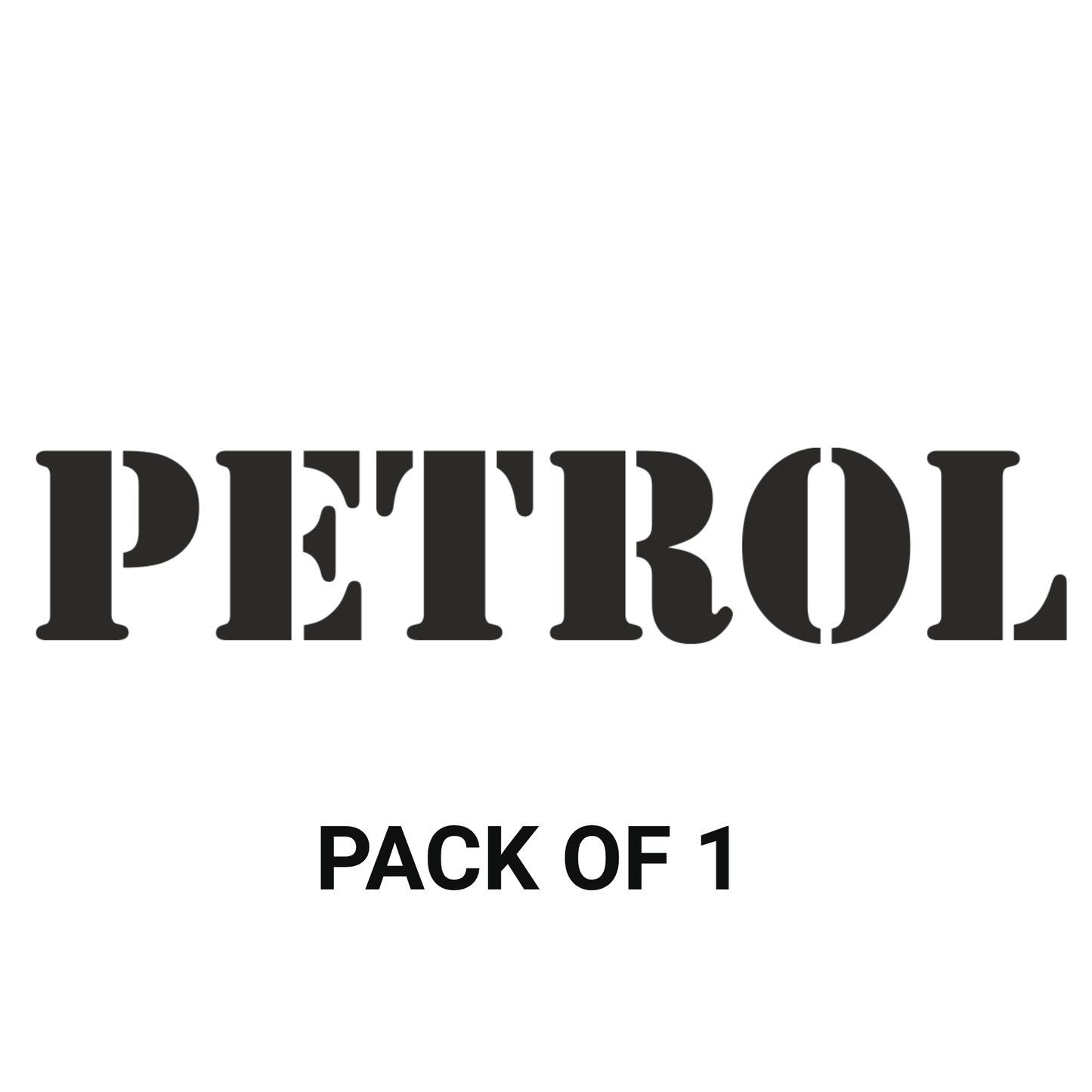 Smeeps PETROL Sticker – 10 x 2 cm Car Fuel Indicator Vinyl Decal | Bold Text Design | Waterproof & Durable