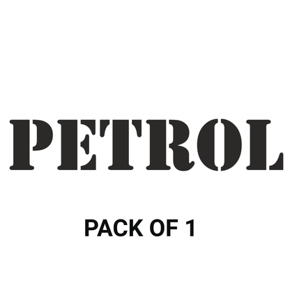 Smeeps PETROL Sticker – 10 x 2 cm Car Fuel Indicator Vinyl Decal | Bold Text Design | Waterproof & Durable