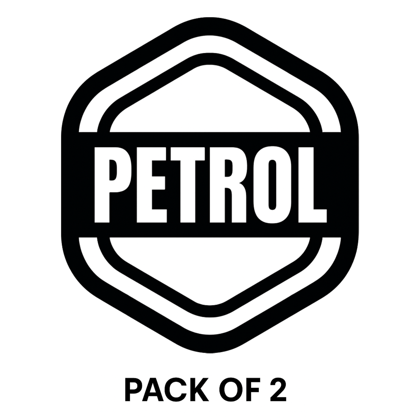 Smeeps Petrol Sticker – 9 x 7.7 cm Bold Shield Design Car & Bike Vinyl Decal | Waterproof & Durable Fuel-Type Label
