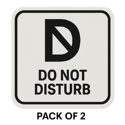 Smeeps Do Not Disturb Sticker – 14 x 14 cm | Professional Office Signage for Workspaces, Cabins & Meeting Rooms