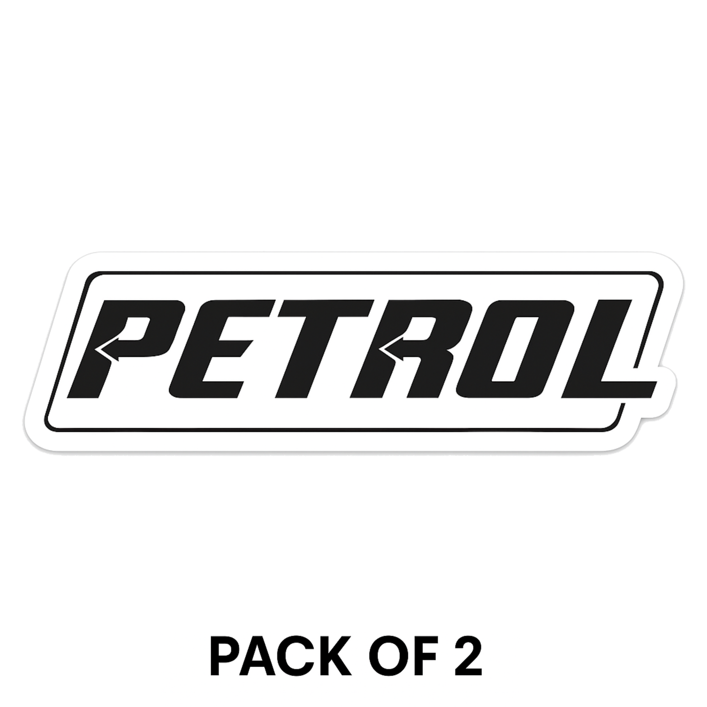 Smeeps PETROL Sticker – 9 x 7.62 cm Car & Bike Fuel Type Vinyl Decal | Bold Text Plate Design | Waterproof & Durable Label